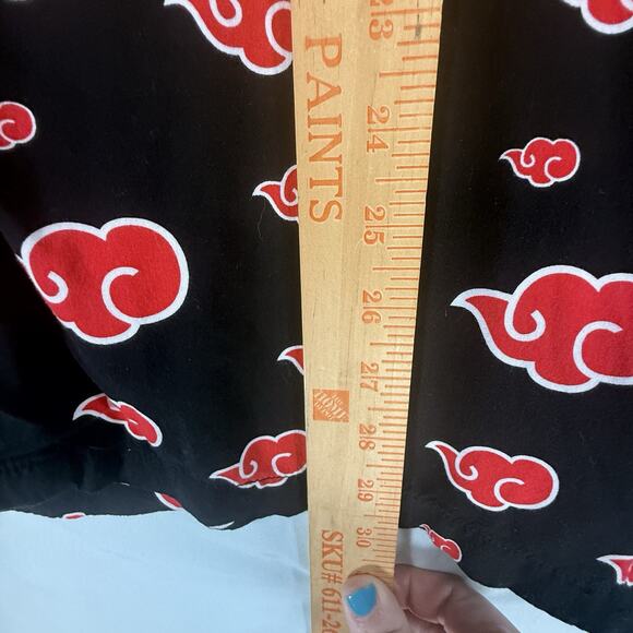 Naruto Shippuden Akatsuki Red Black Shirt sz XXL 2XL All Over VTG AOP Anime DBZ - Picture 5 of 8